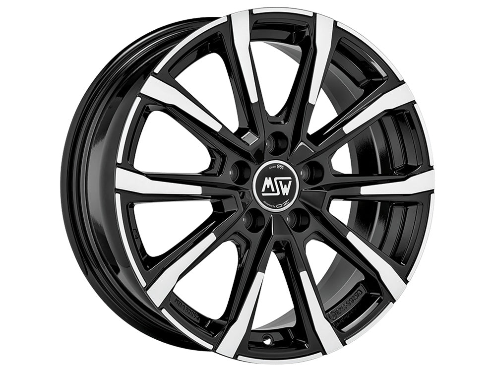 MSW 79 18x7.5" 5x112 ET50, Gloss Black, Machined Spokes