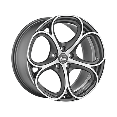 MSW 82 18x9" 5x110 ET34, Gunmetal, Machined Spokes