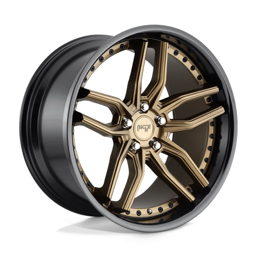 Niche M195 Methos 20x10.5 5x120 ET35, Flat Bronze, Black Ring