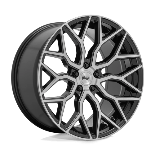 Niche M262 Mazzanti 22x10 5x112 ET35, Gloss Black Brushed Face