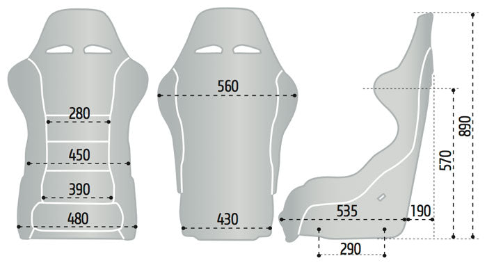 Sparco QRT-R Lightweight Bucket Seat (FIA)