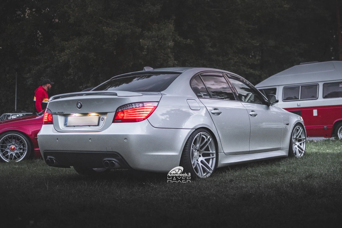 4 cerchi in lega BMW 60 E61 E63 E38 E39 HX020 HAXER 19 5x120 9ET20 10ET15