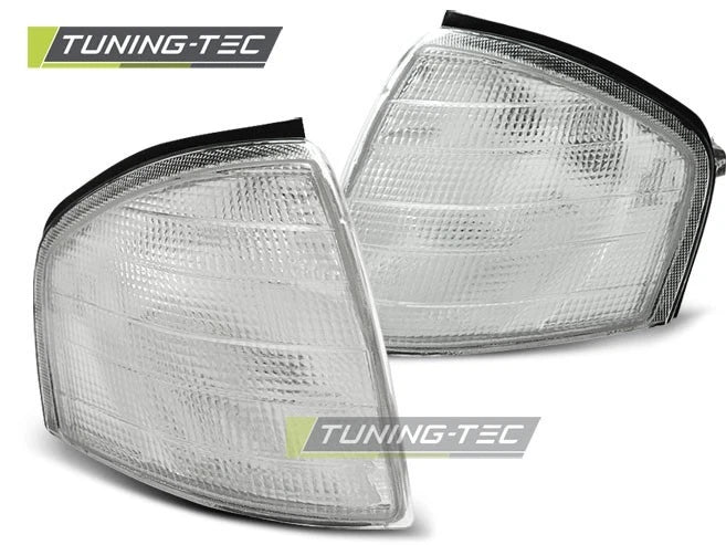 COPPIA FRECCE ANTERIORI MERCEDES CLASSE C W202 1993 2000 BIANCHE