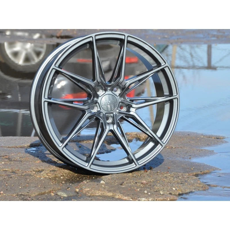 4 CERCHI IN LEGA HAXER 18 5X112 8J ET40 Audi VW Seat Skoda GOLF HX036 DUE COLORI