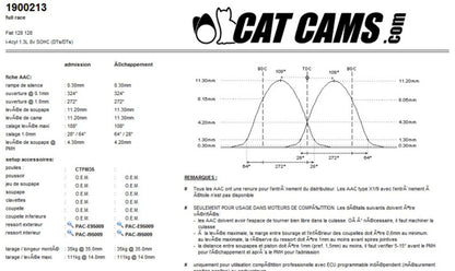 ALBERO A CAMMME RACING CAT CAMS PER FIAT PUNTO GT UNO TURBO I.E.
