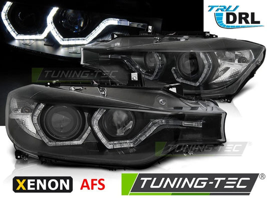 FARI ANTERIORI ANGEL EYES PER BMW SERIE 3 F30 F31 2011 2015 XENON AFS pre lci