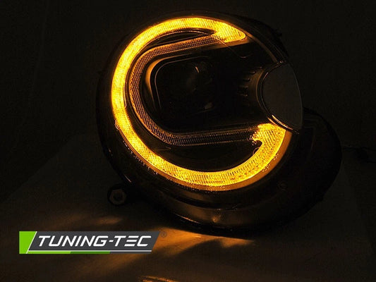 COPPIA fari neri Mini Cooper R55 R56 R57 R58 R59 2006-2014