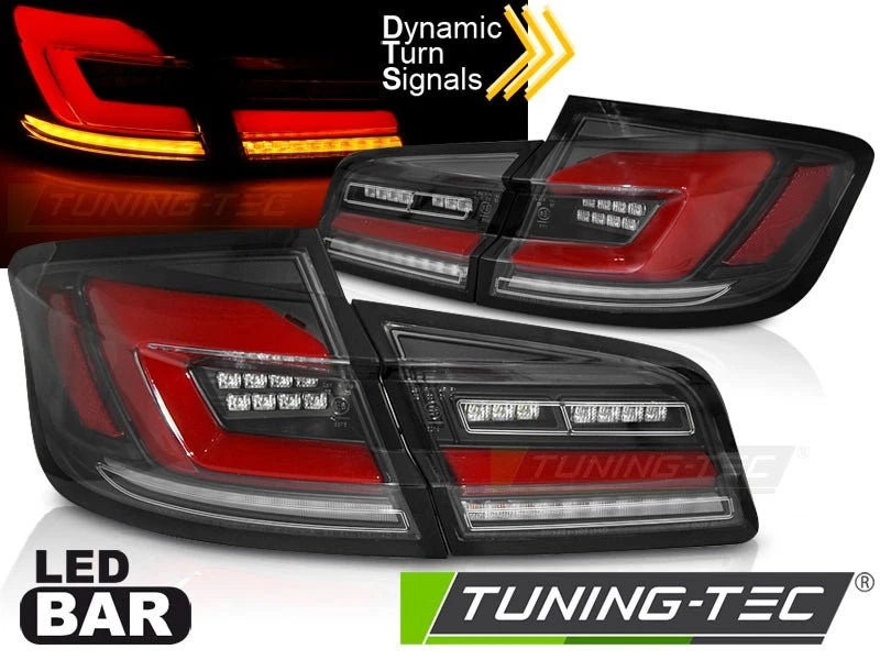 Coppia fari fanali posteriori Led per BMW Serie 5 F10 2010 2017 black fumè