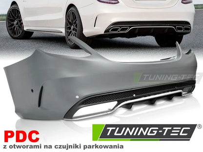Paraurti Posteriore PDC style AMG c63 Mercedes Classe C W205   2014-