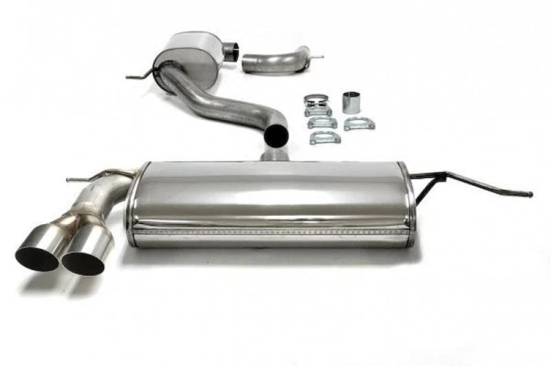 CENTRALE E FINALE MARMITTA inox 2x80mm a profilo affilato,per VW Golf V/VI Audi