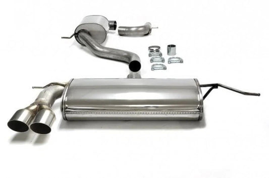 CENTRALE E FINALE MARMITTA inox 2x80mm a profilo affilato,per VW Golf V/VI Audi
