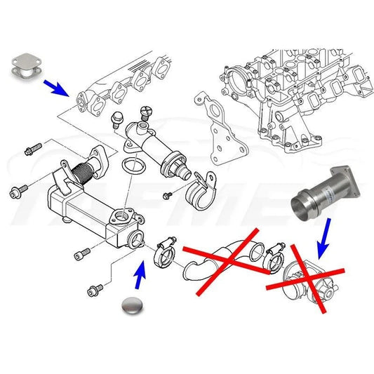 kit rimozione E G R delete M57 bmw e92 90 60 ecc tutte le serie E