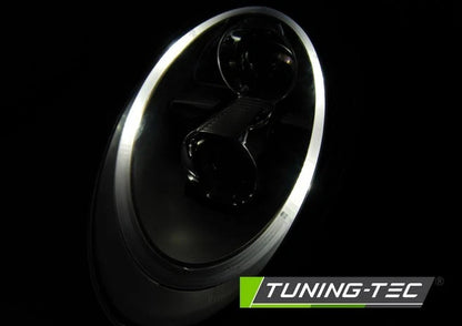 COPPIA FARI FANALI ANTERIORI XENON LED NERO per PORSCHE 911 (997) 04-09