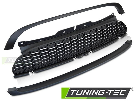 GRIGLIA CALANDRA ANTERIORE MINI COOPER S JCW 2006-2014 R56 R57 R55 NERO OPACO