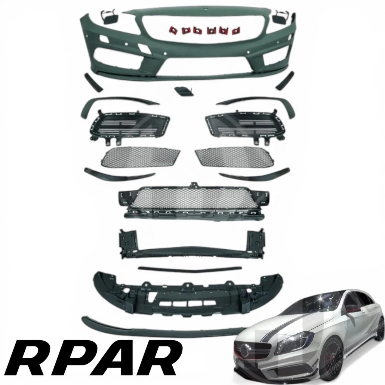 Paraurti anteriore look AMG A45 PER Mercedes Classe A W176 dal 2012 2018