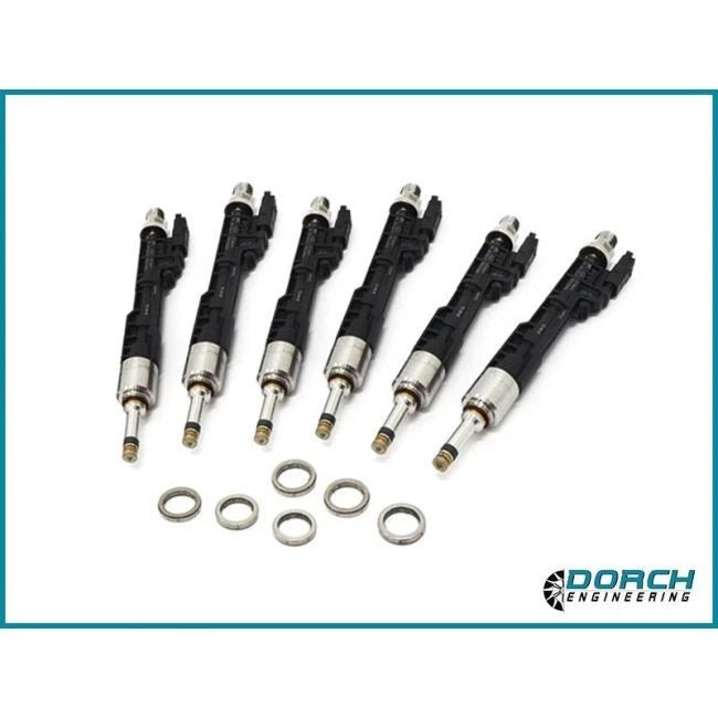 INIETTORI MAGGIORATI Dorch Engineering N55/S55 - S63 EURO 5 F80 F82 F87 M3 M4 M2 F20 F21 F22 F23 F30 F31 F34 F10 F11 F25 F26 F1 F16 E8X E9X E84 E70 E71 135i 335i 535i 235i x3 x4 35i
