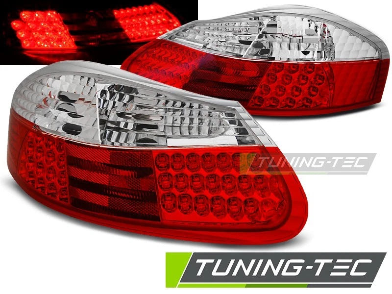 COPPIA FANALI POSTERIORI ROSSO-CHIARO LED PER PORSCHE BOXSTER 986