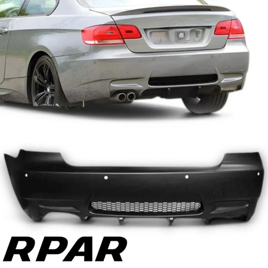 Paraurti posteriore M3 style BMW E92 E93 Coupé Cabrio 06 - 13 SCARICO SINGOLO SX