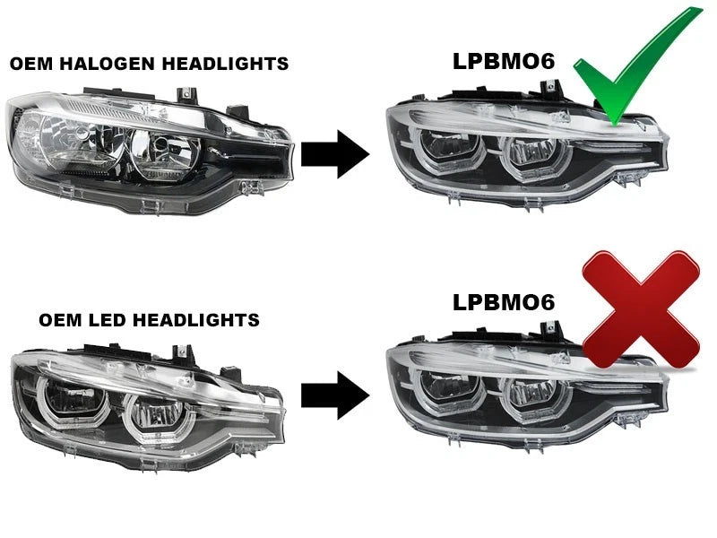 COPPIA fari full led Angel Eyes neri per BMW Serie 3 F30 F31 LCI 2015-2018