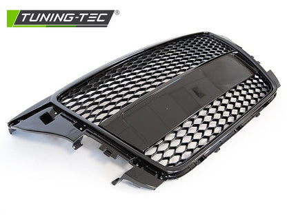 GRIGLIA ANTERIORE NERO LUCIDO STYLE S3 RS3 A NIDO D'APE PER AUDI A3 8P 2008-2012