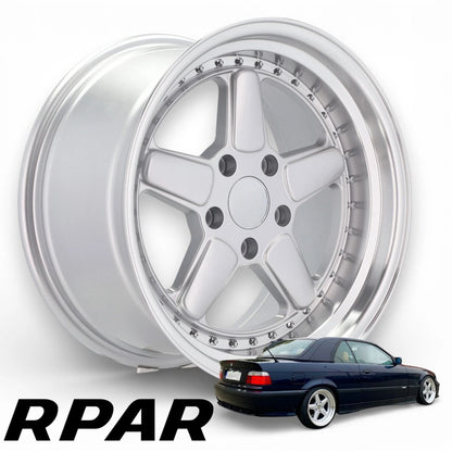 4 cerchi in lega style AC Schnitzer 17 5x120 E36 E46 E34 E23 9J ET25 7.5J ET30
