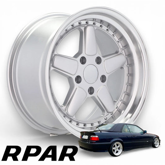 4 cerchi in lega style AC Schnitzer 17 5x120 E36 E46 E34 E23 9J ET25 7.5J ET30