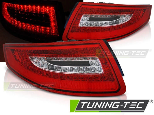COPPIA FARI FANALI POSTERIORI A LED PORSCHE 911 997 04-09 ROSSO