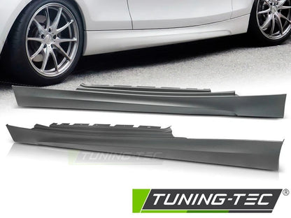 COPPIA MINIGONNE LATERALI STYLE 1 M TECH BMW E81 E82 E88 2004 - 2013