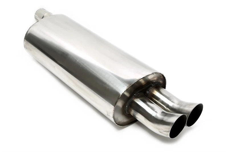 scarico posteriore 2x76mm in acciaio inox BMW E46 320i 323i 328i M52
