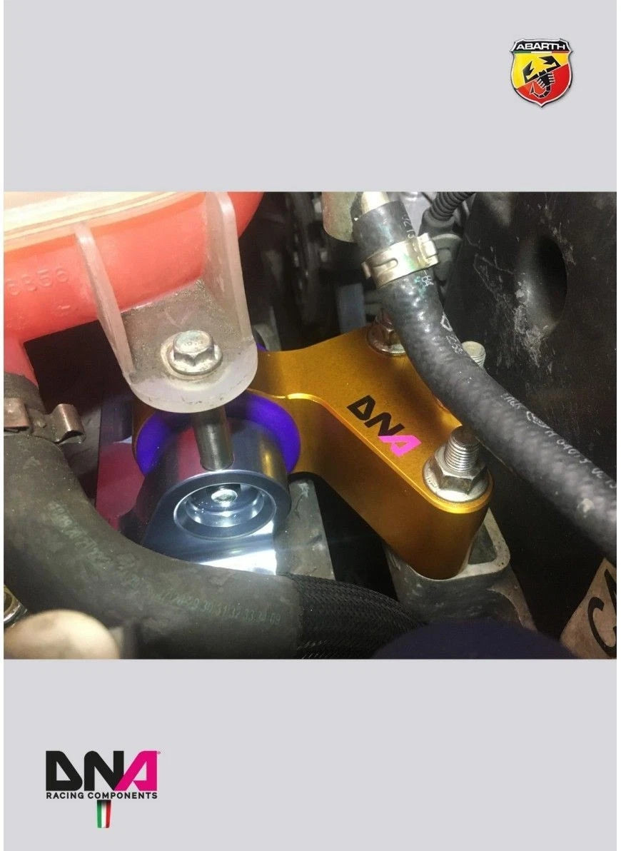 SUPPORTO MOTORE DNA Racing per ABARTH 500 595 695 LATO DISTRIBUZIONE FAST ROAD
