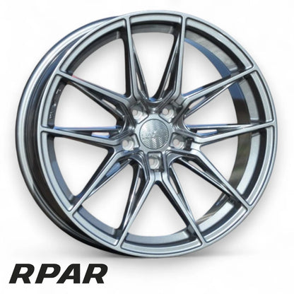 4 CERCHI IN LEGA HAXER 18 5X112 8J ET40 Audi VW Seat Skoda GOLF HX036 DUE COLORI