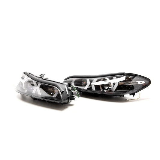 COPPIA FARI FANALI ANTERIORI ANGEL EYES NISSAN SILVIA S15 200SX Navan 78Works
