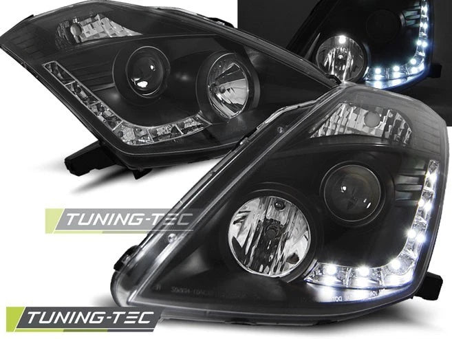 COPPIA FARI FANALI ANTERIORI NISSAN 350Z 03-05 D2S DAYLIGHT NERO