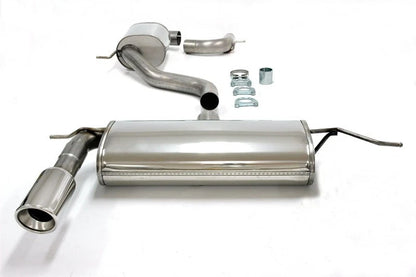 CENTRALE E FINALE MARMITTA in acciaio inox 1x100mm per VW Golf V/VI /Audi A3
