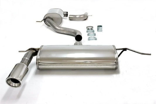 CENTRALE E FINALE MARMITTA in acciaio inox 1x100mm per VW Golf V/VI /Audi A3