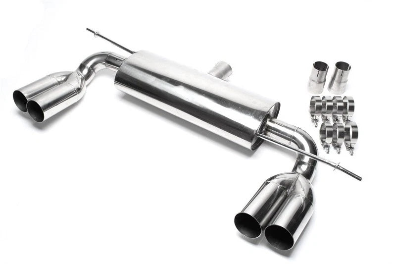 TERMINALE DI SCARICO DOPPIA USCITA ACCIAIO INOX GOLF 5 AUDI A3 8P