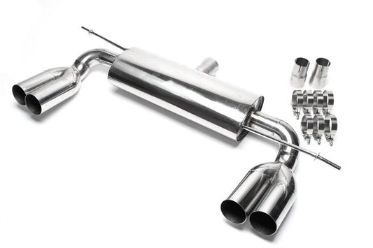 TERMINALE DI SCARICO DOPPIA USCITA ACCIAIO INOX GOLF 5 AUDI A3 8P