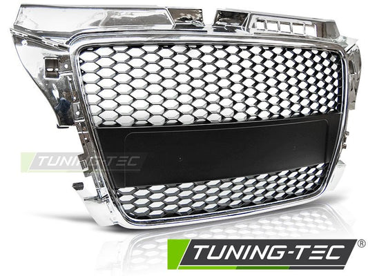 GRIGLIA ANTERIORE CROMATA STYLE S3 RS3 A NIDO D'APE PER AUDI A3 8P 2008-2012