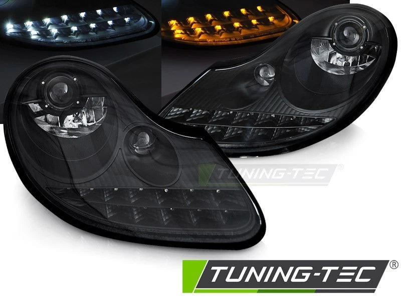 COPPIA FARI ANTERIORI CON LED PORSCHE BOXSTER 911 996 dal 1996 al 2004