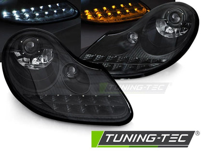 COPPIA FARI ANTERIORI CON LED PORSCHE BOXSTER 911 996 dal 1996 al 2004