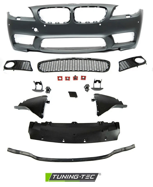 PARAURTI ANTERIORE M5 STYLE BMW serie 5 F10 F11 LCI 2013 - 2017 con fori sensori