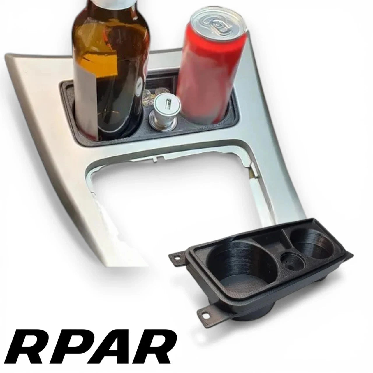 PORTA BICCHIERI CONSOLE CENTRALE BMW E90 E92 E93 CON ATTACCO ACCENDINO E MONETE