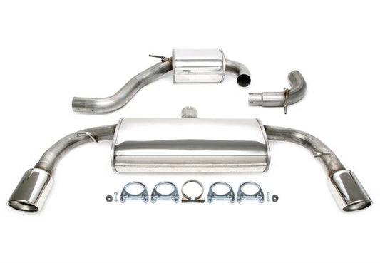 CENTRALE E FINALE MARMITTA Duplex acciaio inox 1x100mm per VW Golf VI GTI
