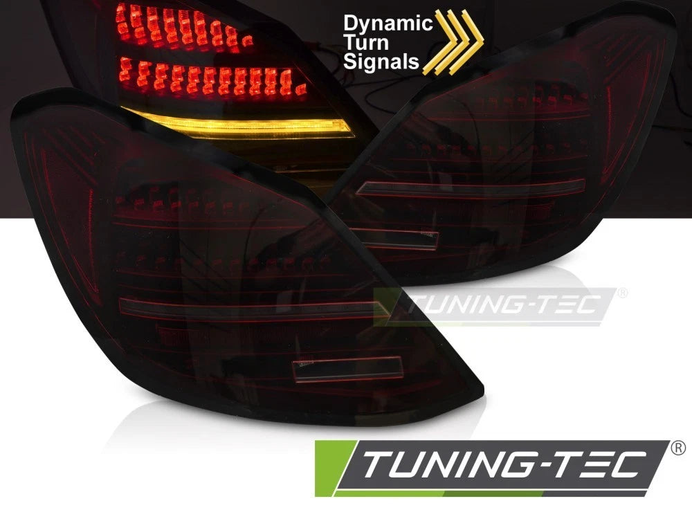 COPPIA FANALI FARI POSTERIORI A LED DARK MERCEDES CLASSE C W205 2014 - 2021