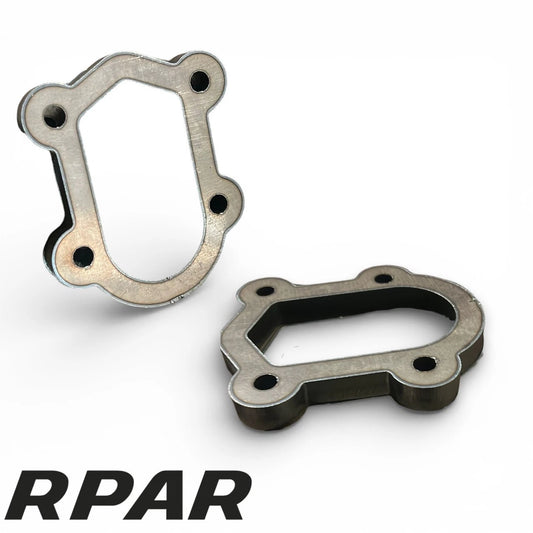 Flangia piastra downpipe 4 fori per Mitsubishi td04 e Garrett da 12mm