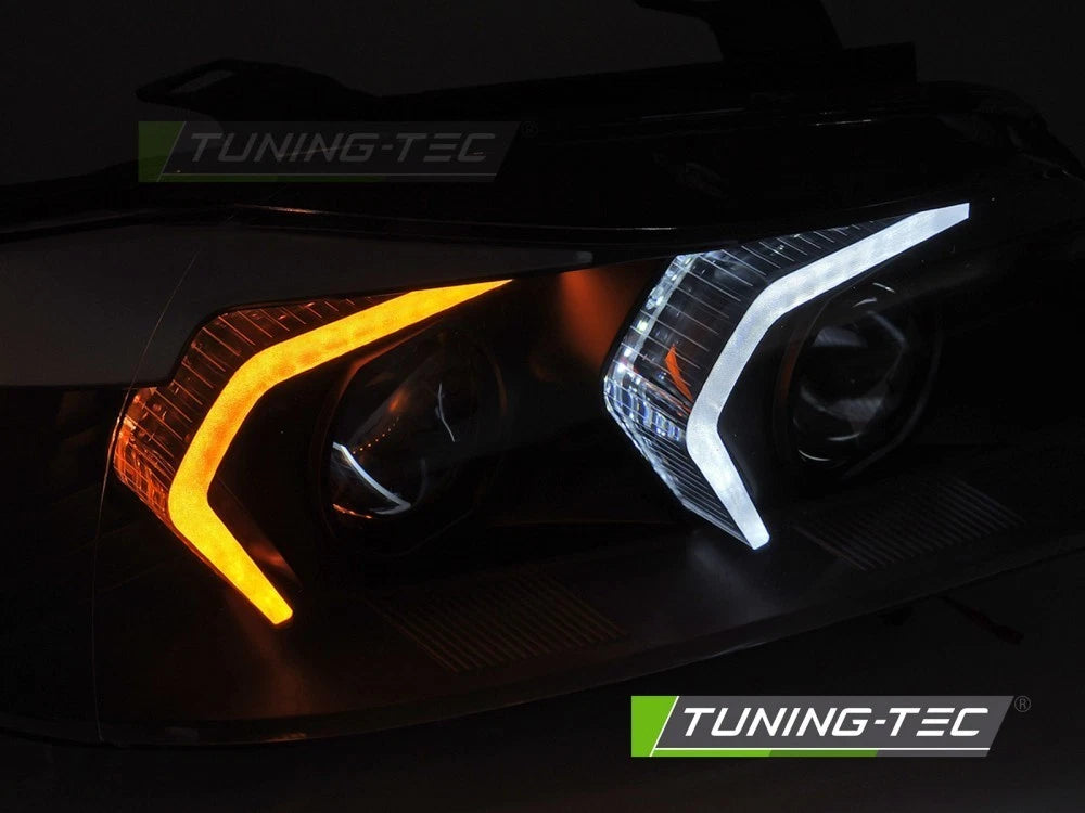 Coppia di Fari Anteriori per BMW Serie 3 E90 E91 2005-2008 Angel Eyes