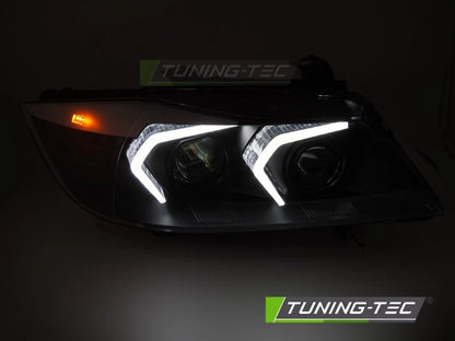 Coppia di Fari Anteriori per BMW Serie 3 E90 E91 2005-2008 Angel Eyes