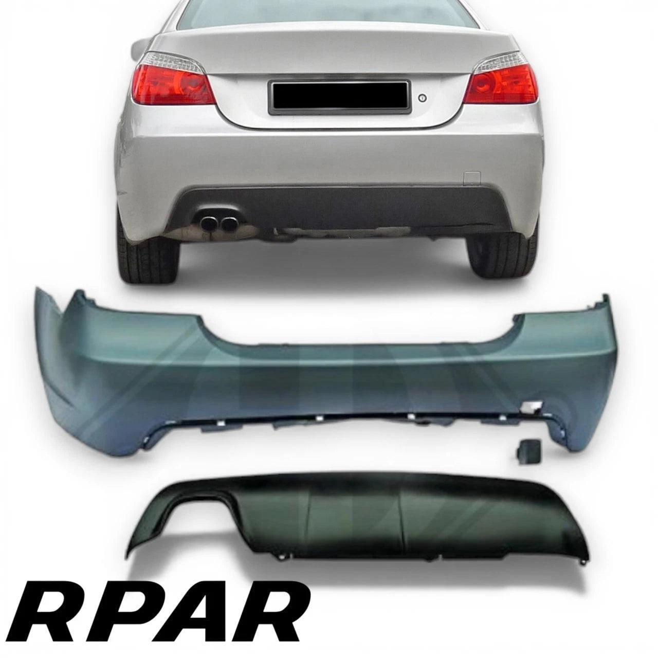 PARAURTI POSTERIORE BMW SERIE 5 E60 M SPORT M TECK con o senza fori sensori