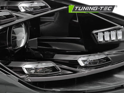 FARI FANALI ANTERIORI LED HEADLIGHTS DRL BLACK PORSCHE CAYENNE 10-15
