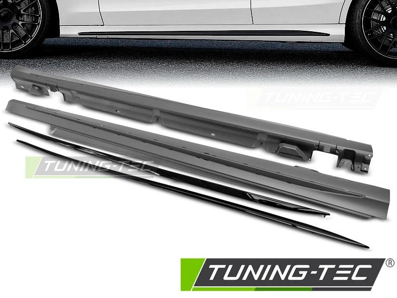 COPPIA MINIGONNE LATERALI AMG STYLE MERCEDES CLASSE C W205 2014 - 2021